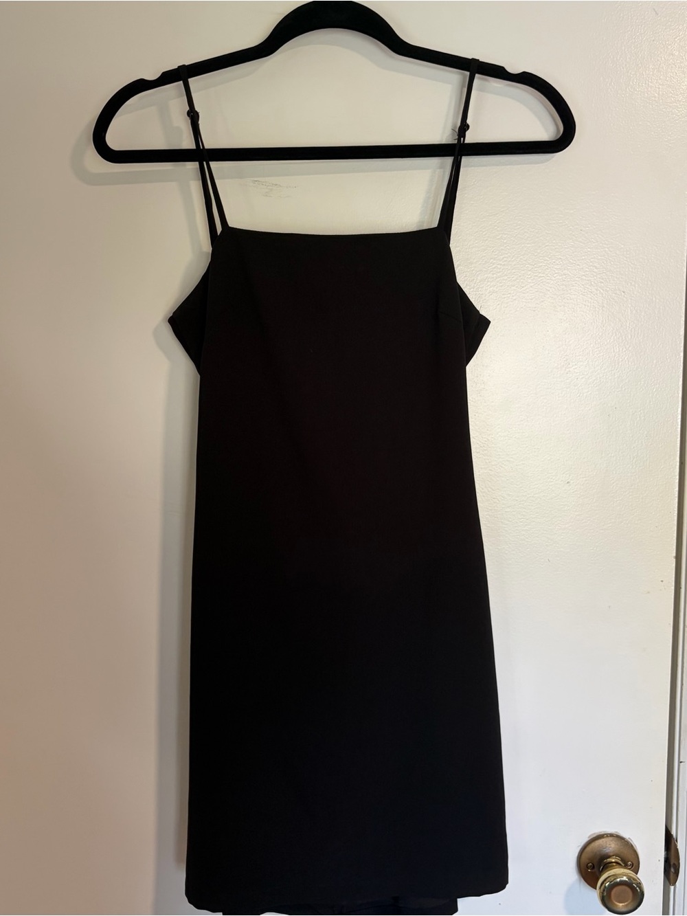 Lulu's Black Mini Dress with Tie Bow on Back